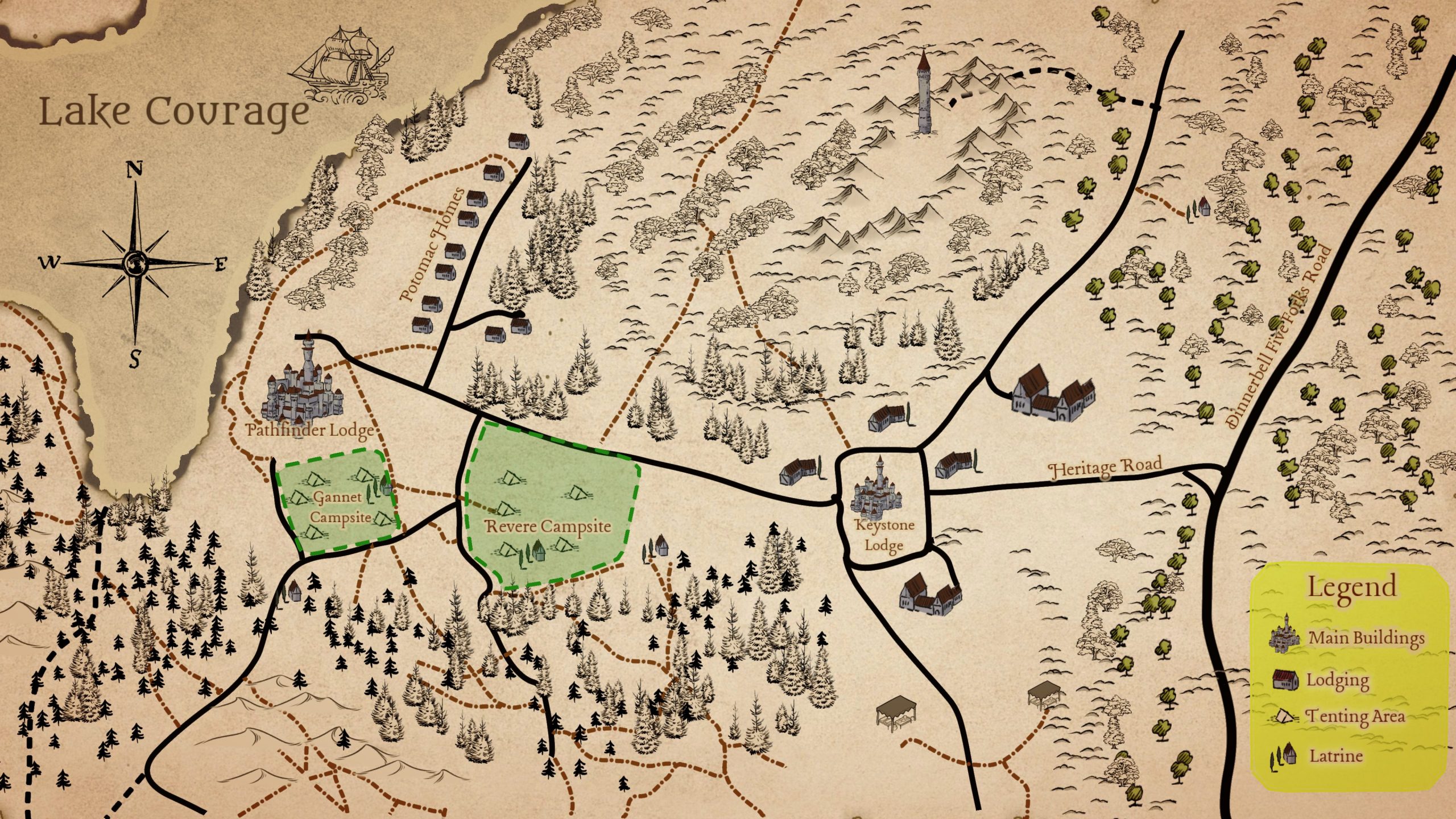 Heritage Fantasy Map